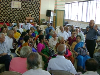 Discussion session of senior citizens